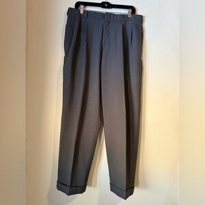 Men's Slates Waist 36 Charcoal Dress Pants